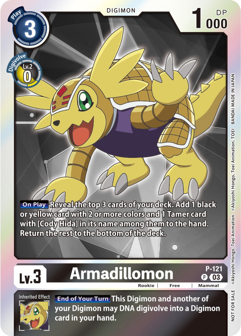 Armadillomon [P-121] (Paquete de fiesta para domadores -El comienzo- Ver. 2.0) [Cartas promocionales]
