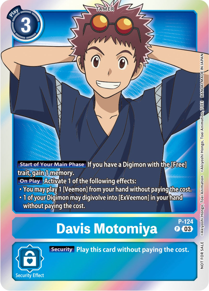 Davis Motomiya [P-124] (Tamer Party Pack -The Beginning- Ver. 2.0) [Cartas Promocionales]