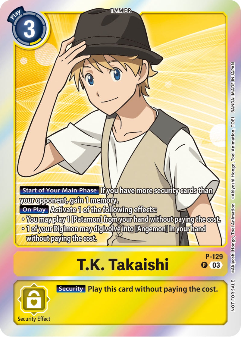 T.K. Takaishi [P-129] (Tamer Party Pack -The Beginning- Ver. 2.0) [Cartas Promocionales]