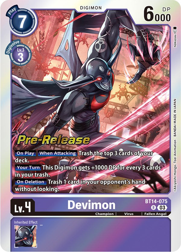 Devimon [BT14-075] [Cartas de prelanzamiento de Blast Ace]