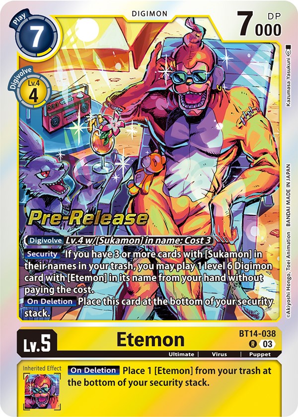 Etemon [BT14-038] [Cartas de pre-lanzamiento de Blast Ace]