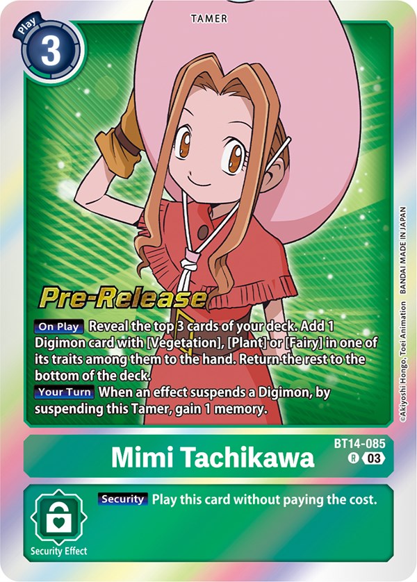 Mimi Tachikawa [BT14-085] [Cartas de prelanzamiento de Blast Ace]