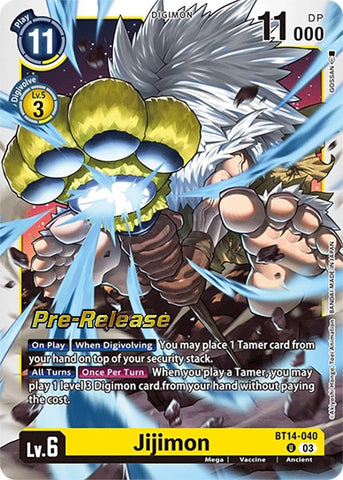 Jijimon [BT14-040] [Cartas de Pre-Lanzamiento de Blast Ace]