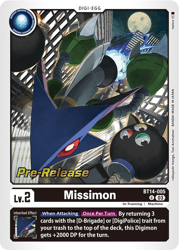 Missimon [BT14-005] [Cartas de Pre-lanzamiento de Blast Ace]