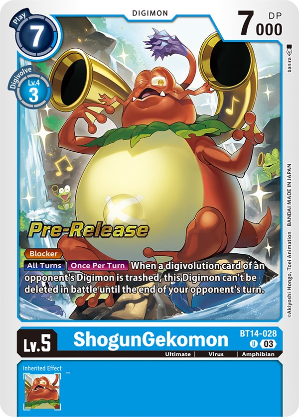 ShogunGekomon [BT14-028] [Cartas de Prelanzamiento Blast Ace]