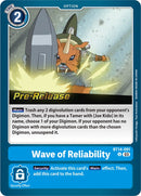 Ola de Fiabilidad [BT14-091] [Cartas de Pre-Lanzamiento Blast Ace]