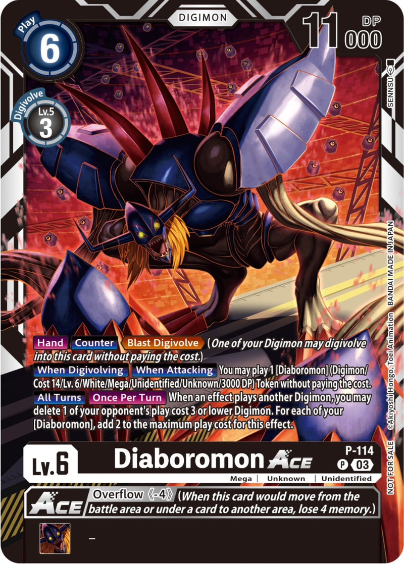 Diaboromon Ace [P-114] (Paquete de Encuestas del 3.er Aniversario) [Cartas Promocionales]