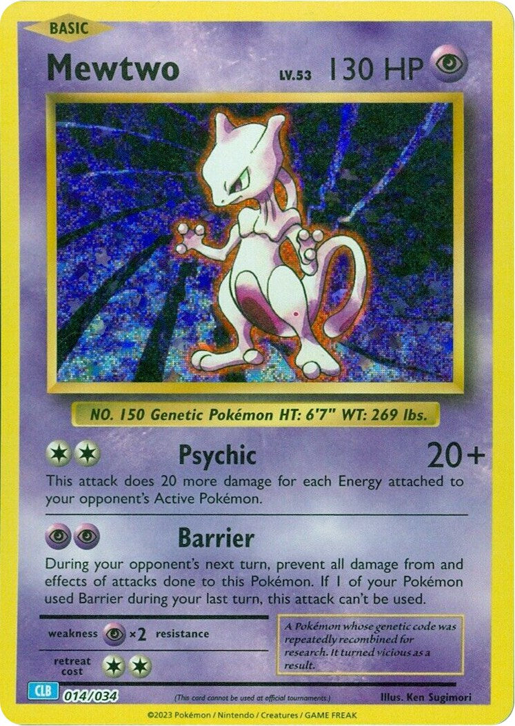 Mewtwo [Juego de Cartas Coleccionables Clásico]