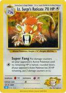 Raticate de Lt. Surge [Juego de Cartas Coleccionables Clásico]