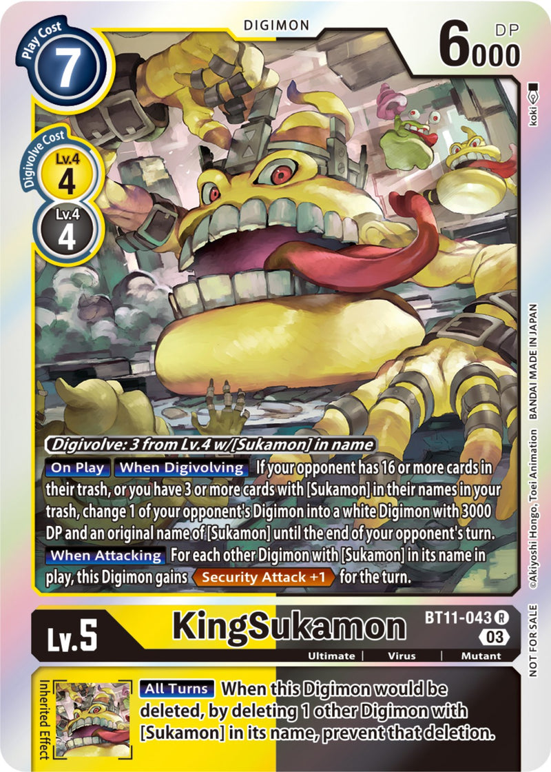 KingSukamon [BT11-043] (Paquete de Ganador -Blast Ace-) [Fase Dimensional]