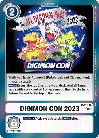 Digimon Con 2023 [P-116] (Paquete de Torneo Oficial Vol.11) [Cartas Promocionales]