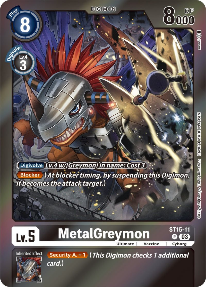 MetalGreymon [ST15-11] (Caja de Regalo 2023) [Mazo de Inicio: Dragón del Coraje]