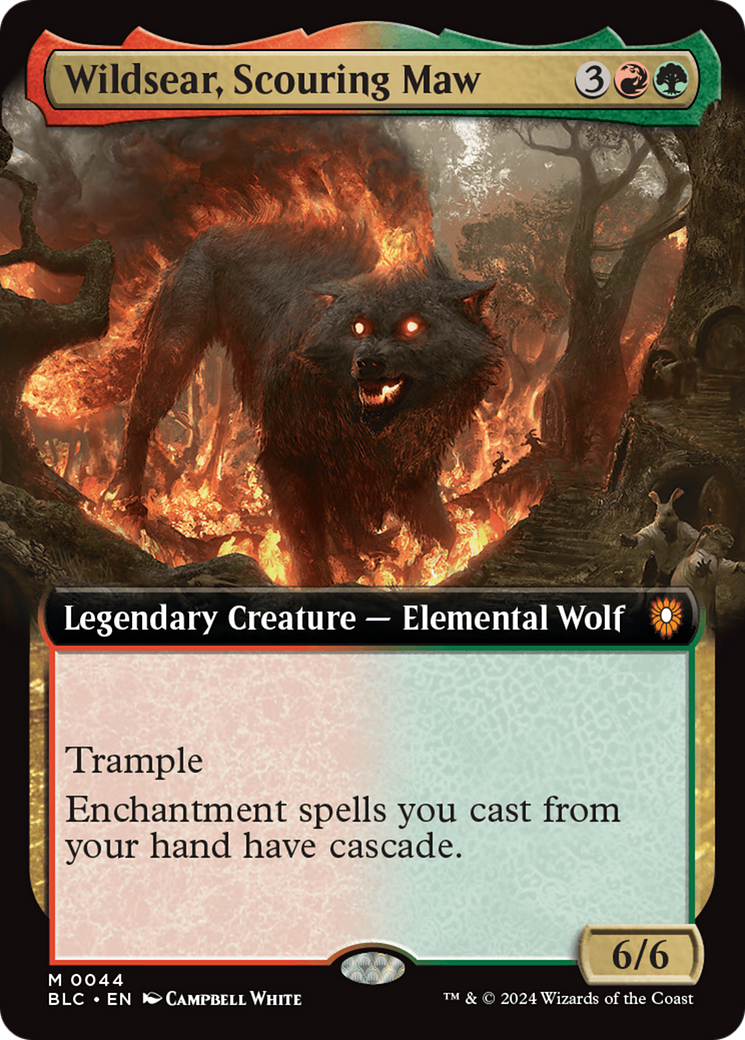Wildsear, gueule de la traque (Extended Art) [Bloomburrow Commander]