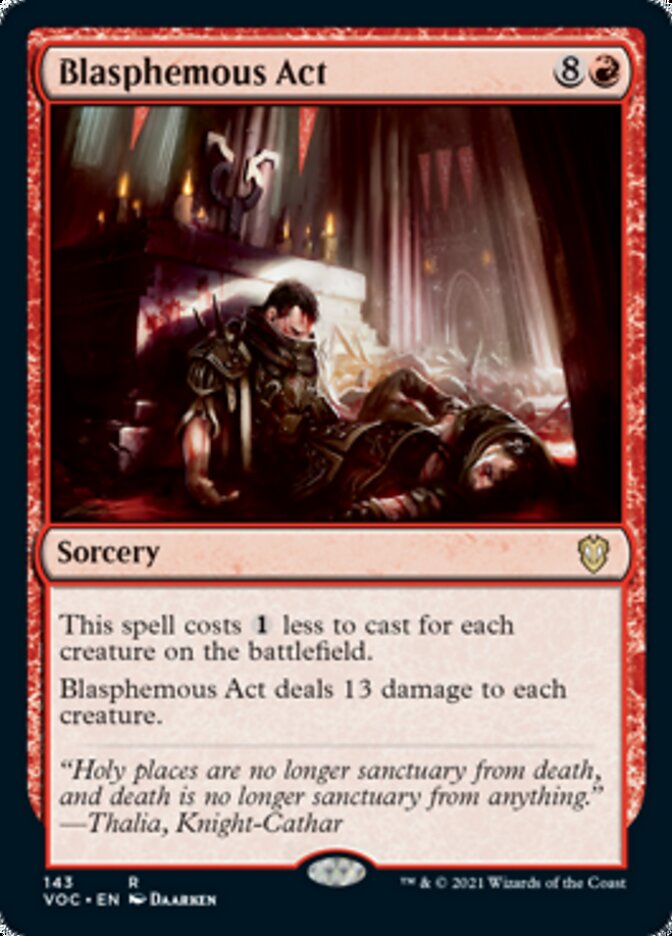 Acto blasfemo [Innistrad: Voto Carmesí Commander]