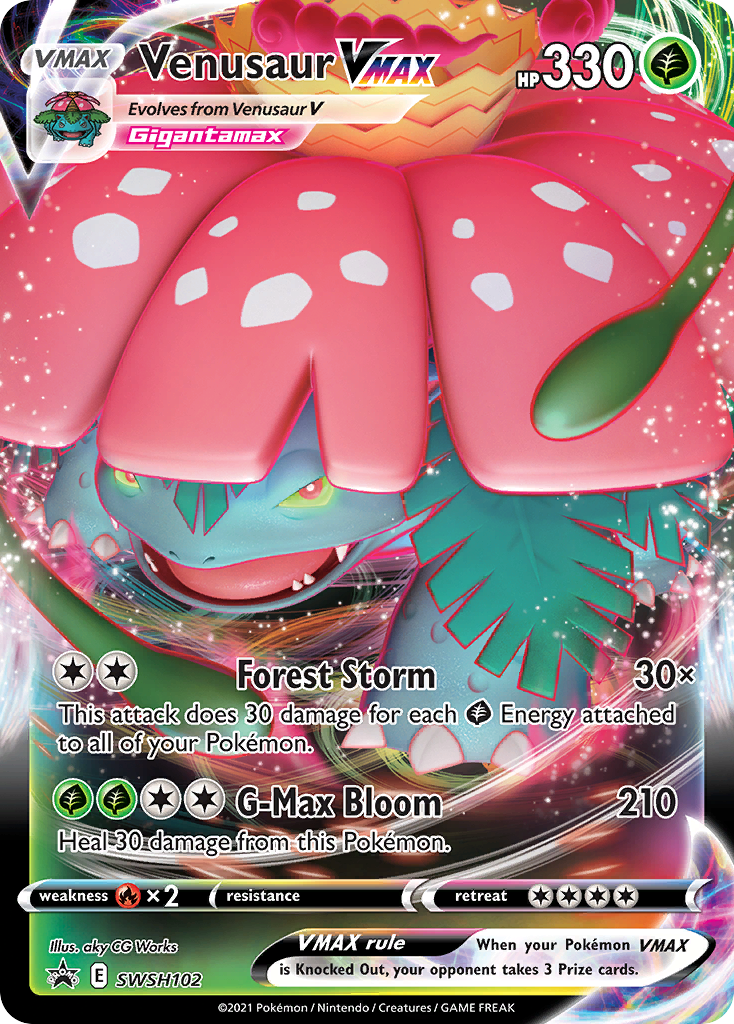 Venusaur VMAX (SWSH102) [Espada y Escudo: Cartas de promoción de estrella negra]