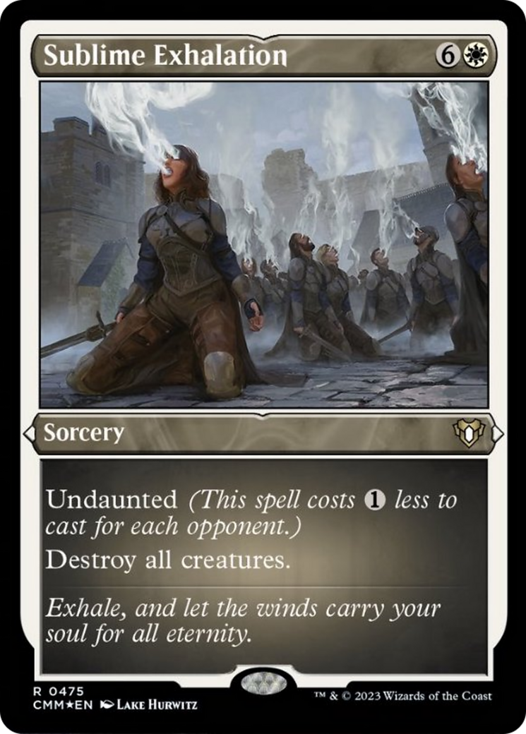 Sublime expiration (gravure à l'acide) [Commander Masters]