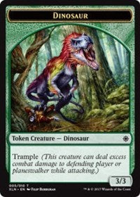Dinosaure // Trésor (009) Jeton recto-verso [Jetons d'Ixalan]
