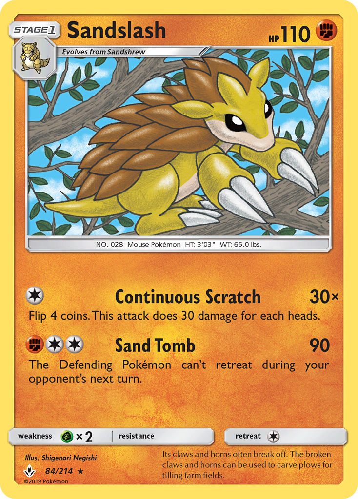 Sandslash (84/214) [Sol y Luna-Vínculos Indestructibles]