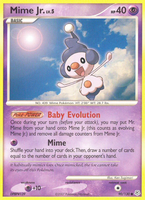 Mime Jr. (90/130) [Diamant et Perle : Set de Base]