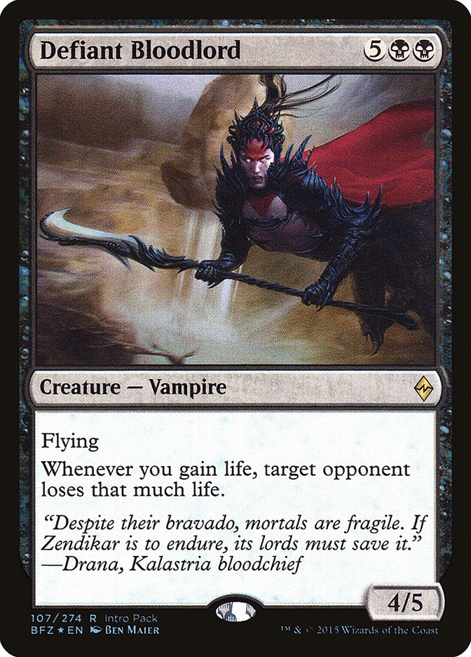 Seigneur de sang provocateur (Deck de démarrage) [Promos Bataille de Zendikar]