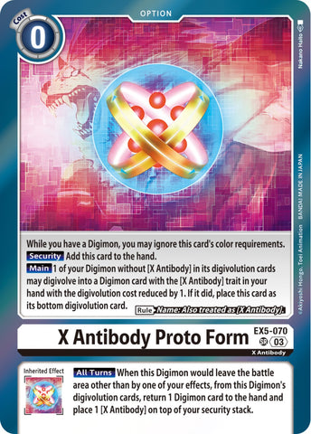 X-Anticuerpo Proto Forma [EX5-070] [Coliseo Animal]