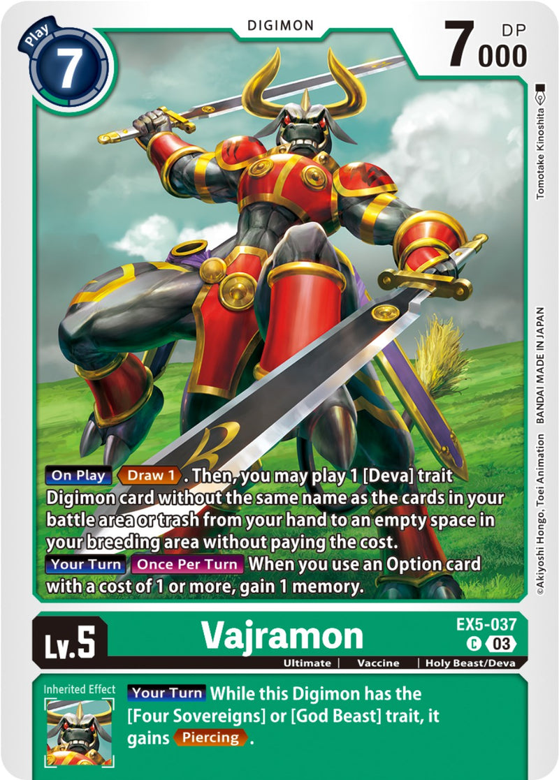 Vajramon [EX5-037] [Coliseo Animal]