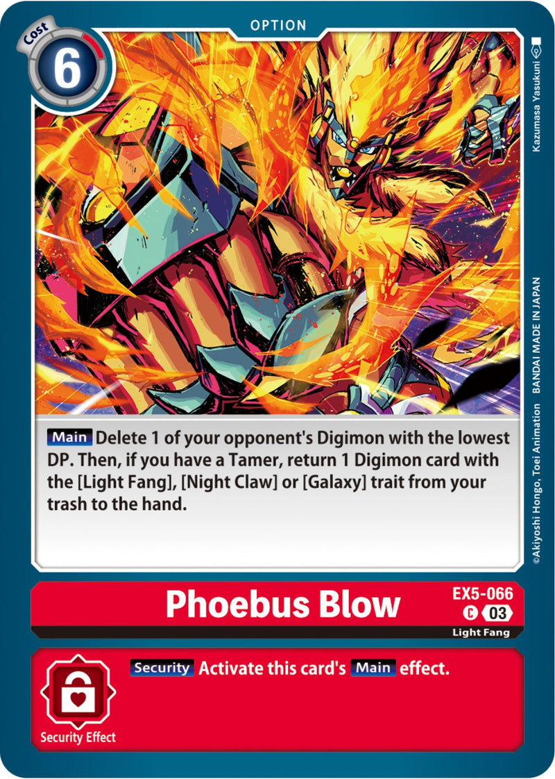 Phoebus Blow [EX5-066] [Coliseo Animal]