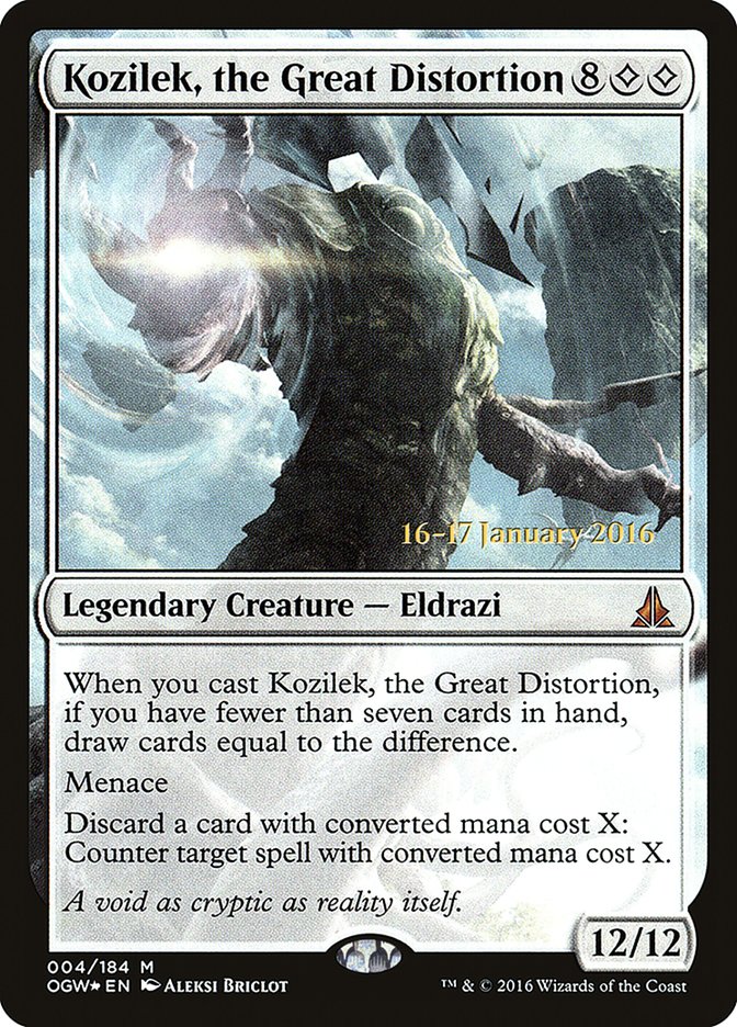 Kozilek, la Grande Distorsion [Promos d'Avant-première de Le Serment des Sentinelles]