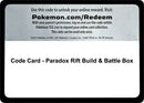 Image for Code Card - Paradox Rift Build & Battle Box - Pokemon