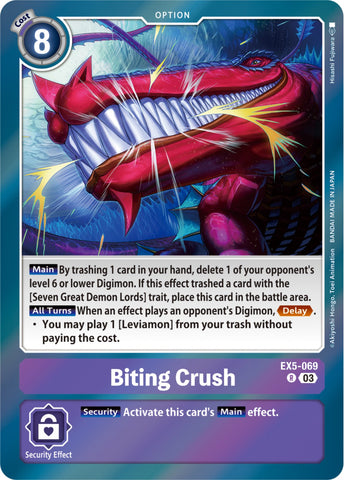Mordisco aplastante [EX5-069] [Coliseo Animal]