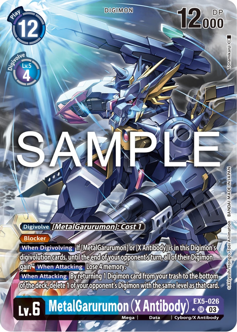 MetalGarurumon (X Antibody) [EX5-026] (Arte alternativo) [Coliseo Animal]