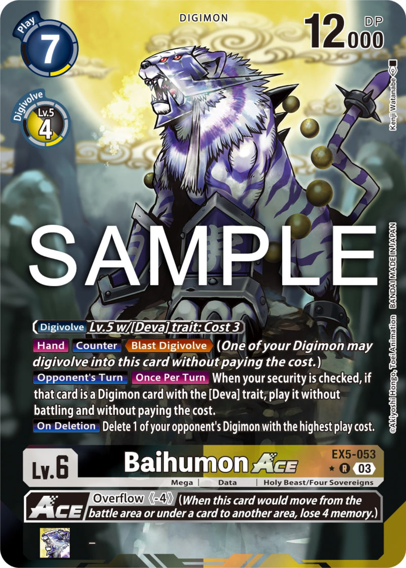 Baihumon Ace [EX5-053] (Arte alternativo) [Coliseo Animal]