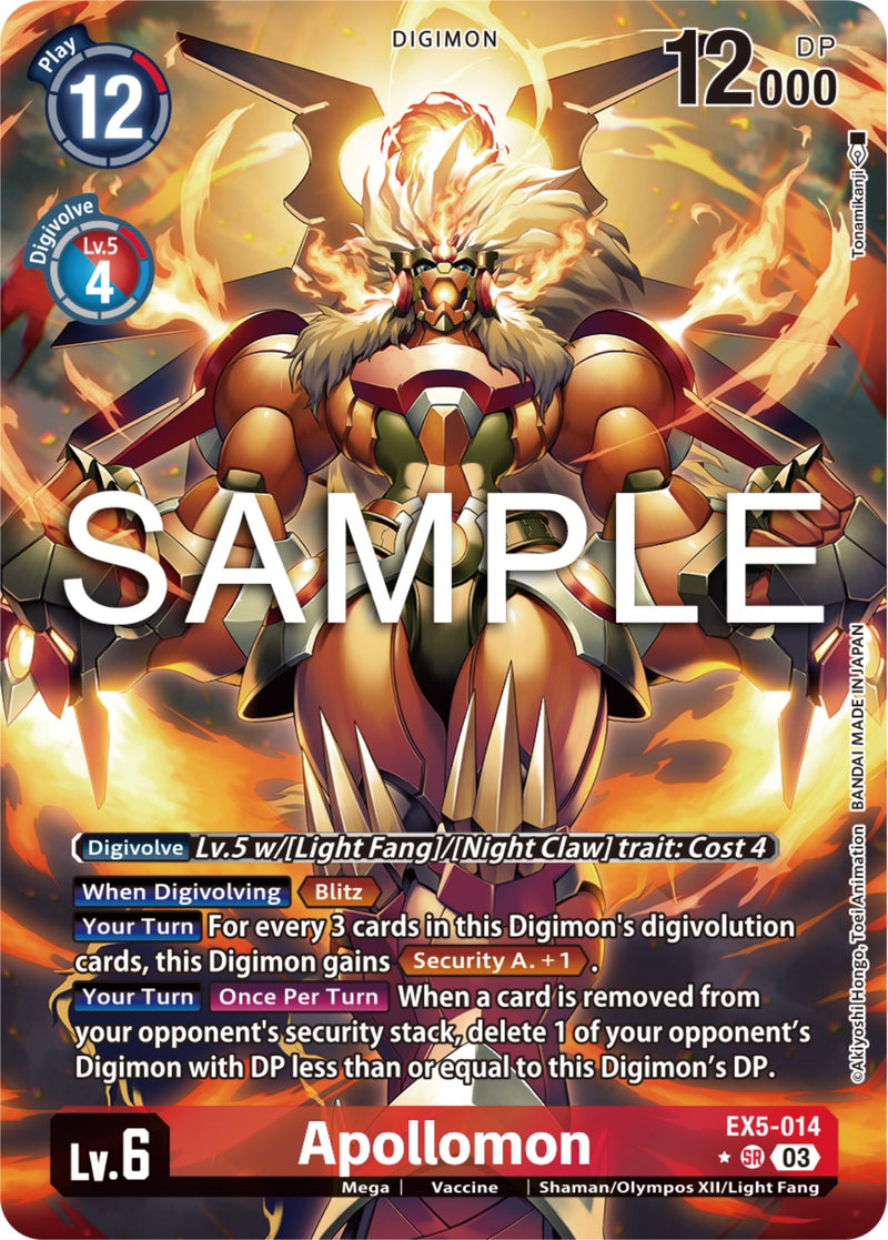 Apollomon [EX5-014] (Arte Alternativo) [Coliseo Animal]