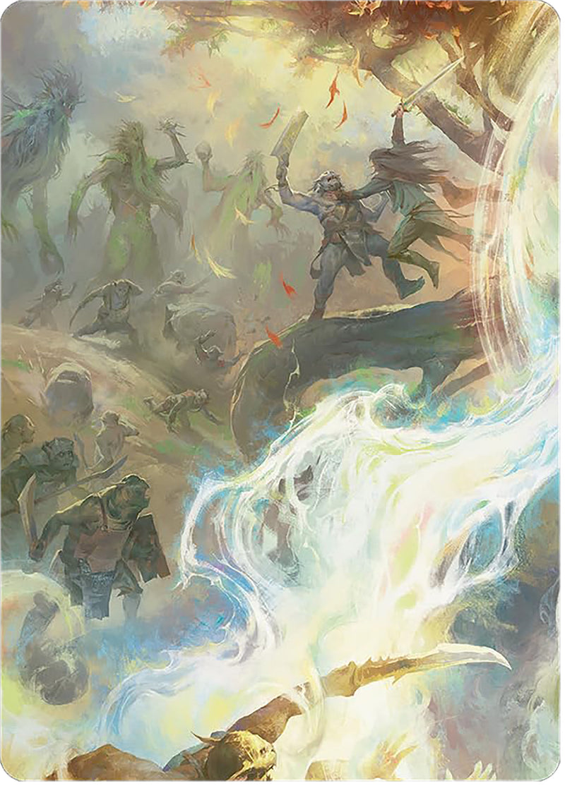 Carte d'illustration Alliance arboricole [Série d'illustrations Le Seigneur des Anneaux : Contes de la Terre du Milieu]