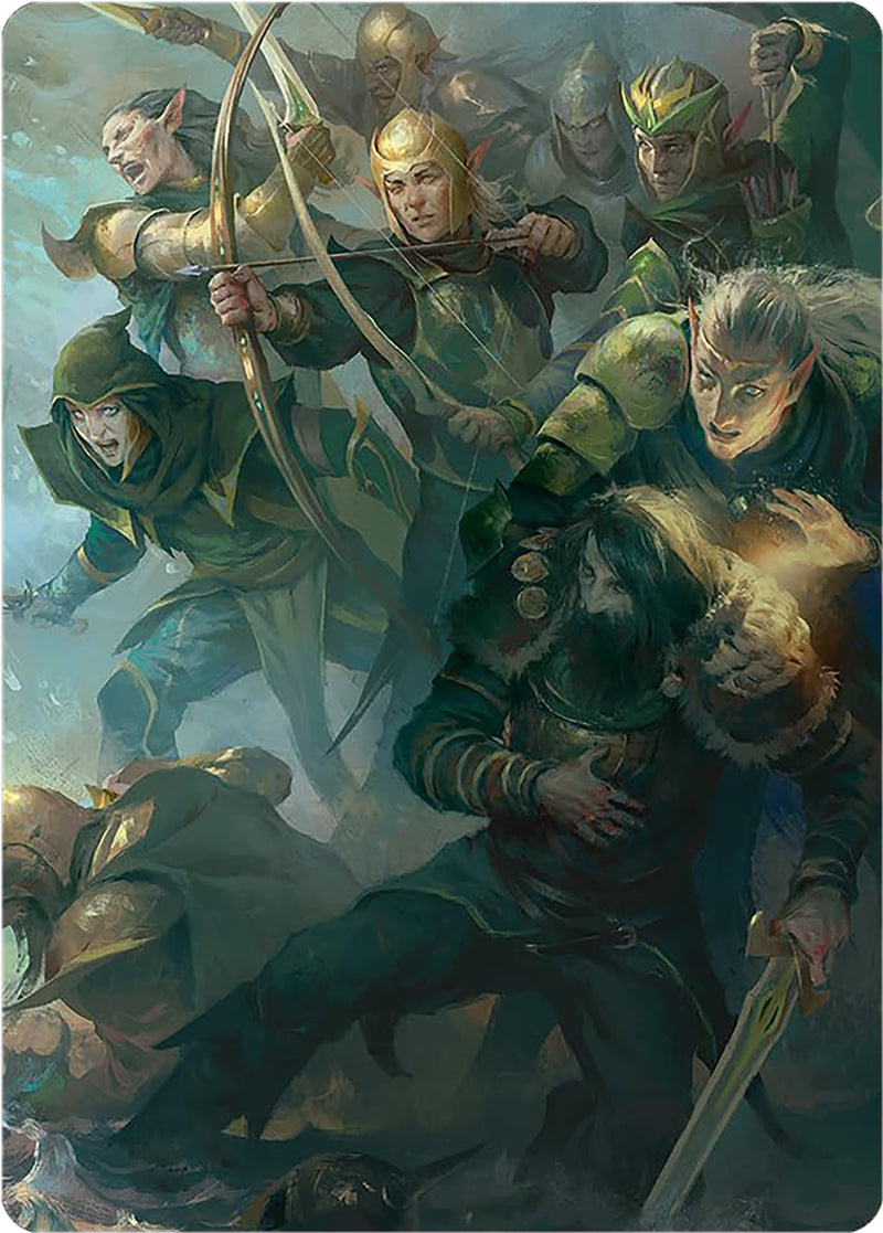 Carte artistique Brigade galadhrim [Le Seigneur des Anneaux : Contes de la Terre du Milieu - Série de cartes artistiques]