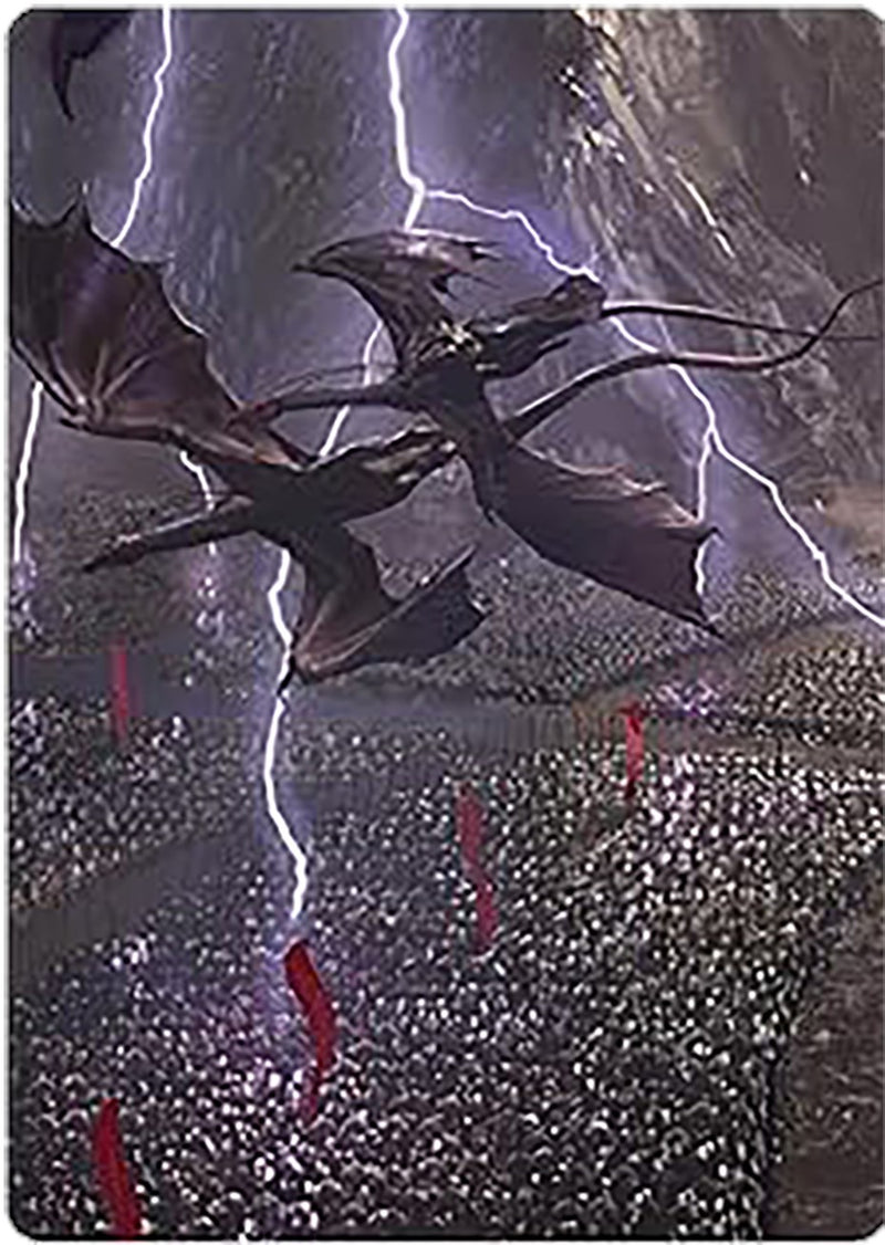Mordor en marche, carte artistique [Le Seigneur des Anneaux : Contes de la Terre du Milieu, série d'illustrations]
