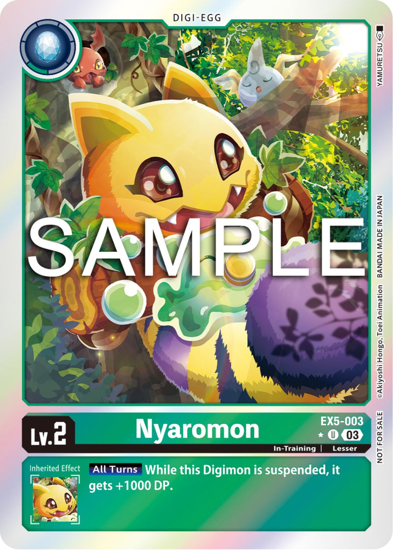 Nyaromon [EX5-003] (Paquete Promocional de la Caja Coliseo Animal) [Coliseo Animal]