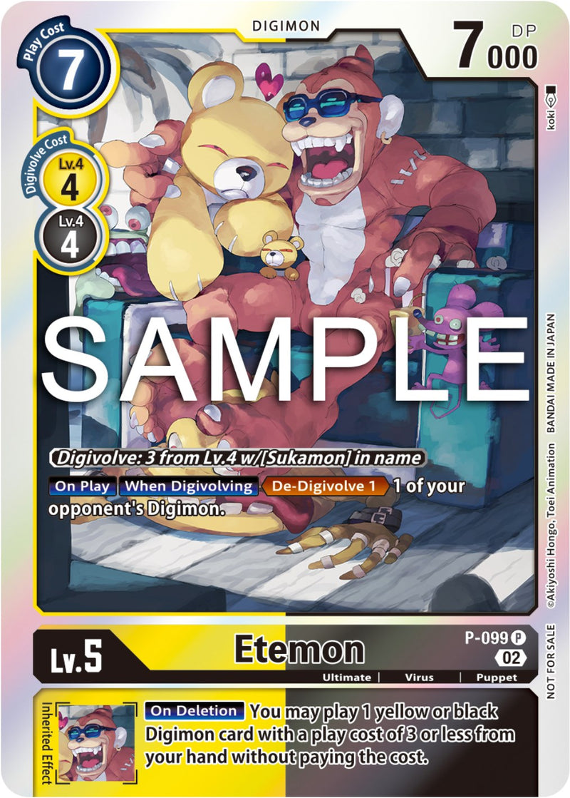 Etemon [P-099] (Paquete de Cartas Limitadas Ver.2) [Cartas Promocionales]