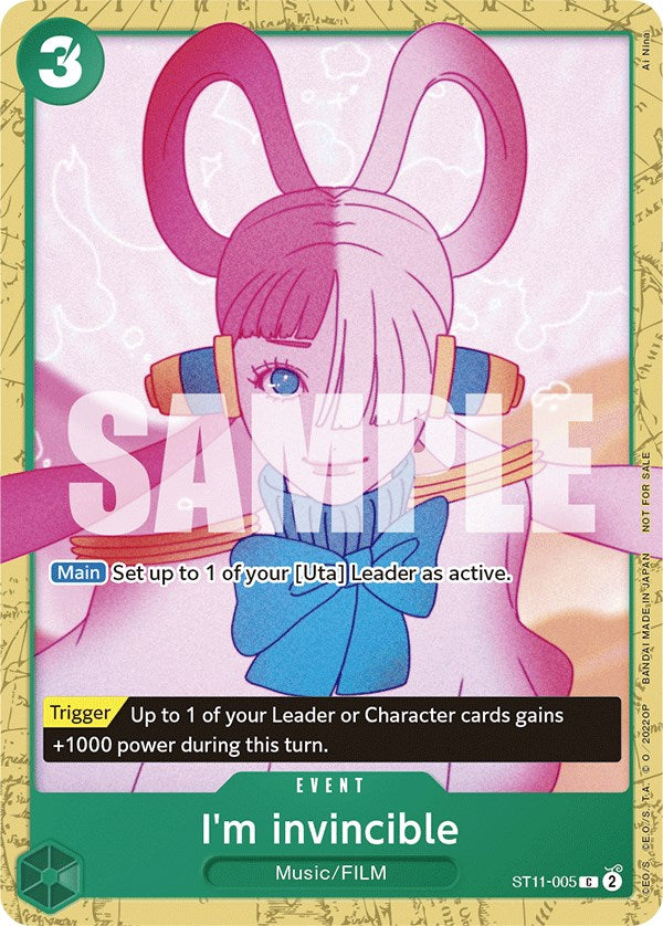 Soy invencible (Mazo de Inicio 11: Uta Deck Battle) [Cartas Promocionales de One Piece]