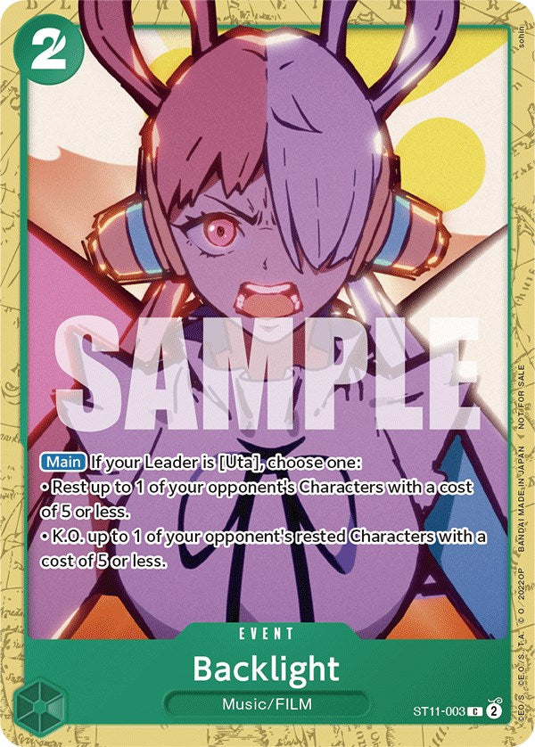 Contraluz (Mazo de inicio 11: Batalla de mazos de Uta) [Cartas promocionales de One Piece]