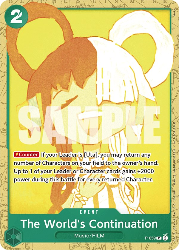 La Continuación del Mundo (Mazo de Inicio 11: Mazo de Uta) [Cartas Promocionales de One Piece]