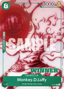 Monkey.D.Luffy (Mazo de Inicio 11: Mazo de Batalla Uta) [Ganador] [Cartas Promocionales de One Piece]