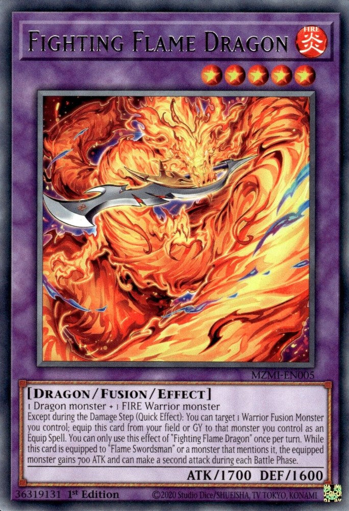 Dragon Flamboyant Combattant [MZMI-EN005] Rare