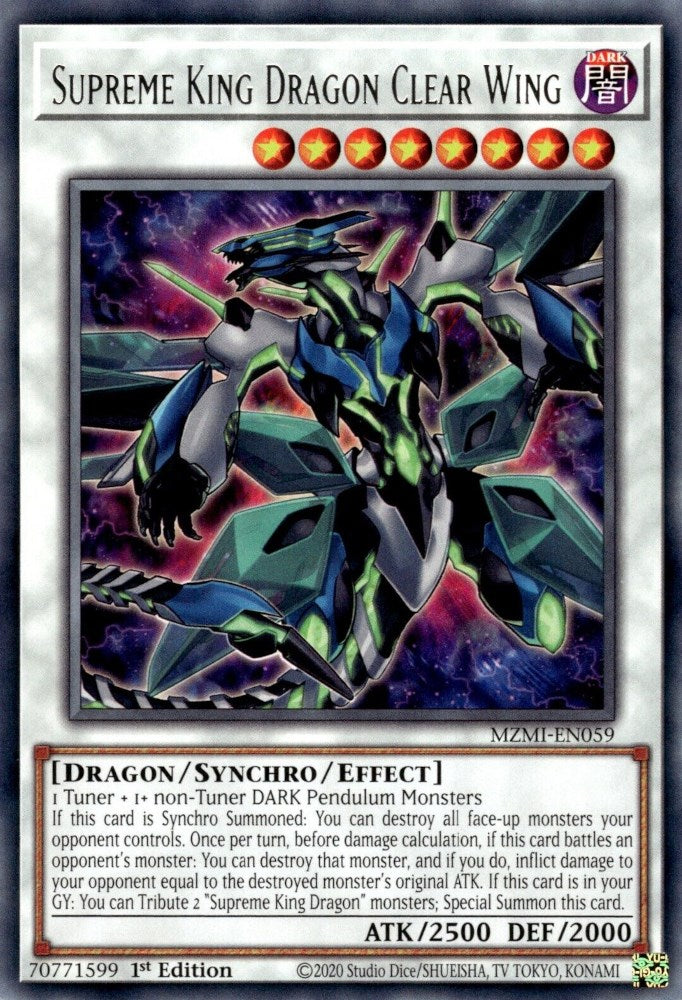 Dragon Suprême Roi Ailé Clair [MZMI-EN059] Rare