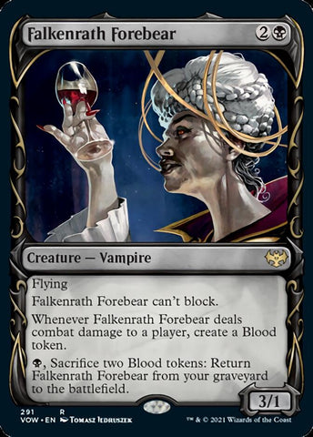 Ancestro Falkenrath (Marco Colmillo de exhibición) [Innistrad: Voto Carmesí]