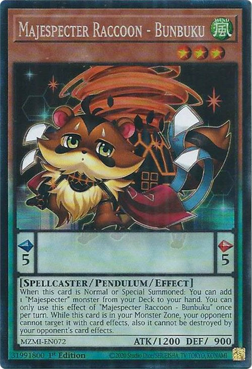 Majespecter Raton Laveur - Bunbuku (CR) [MZMI-FR072] Collector's Rare