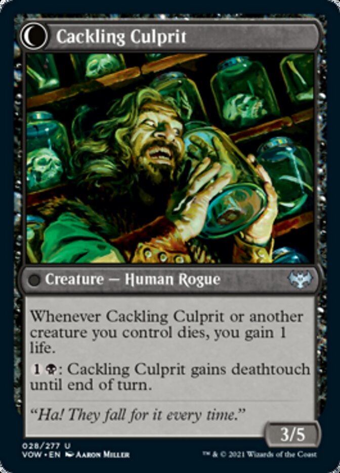 Transeúnte en pánico // Culpable carcajeante [Innistrad: Voto Carmesí]