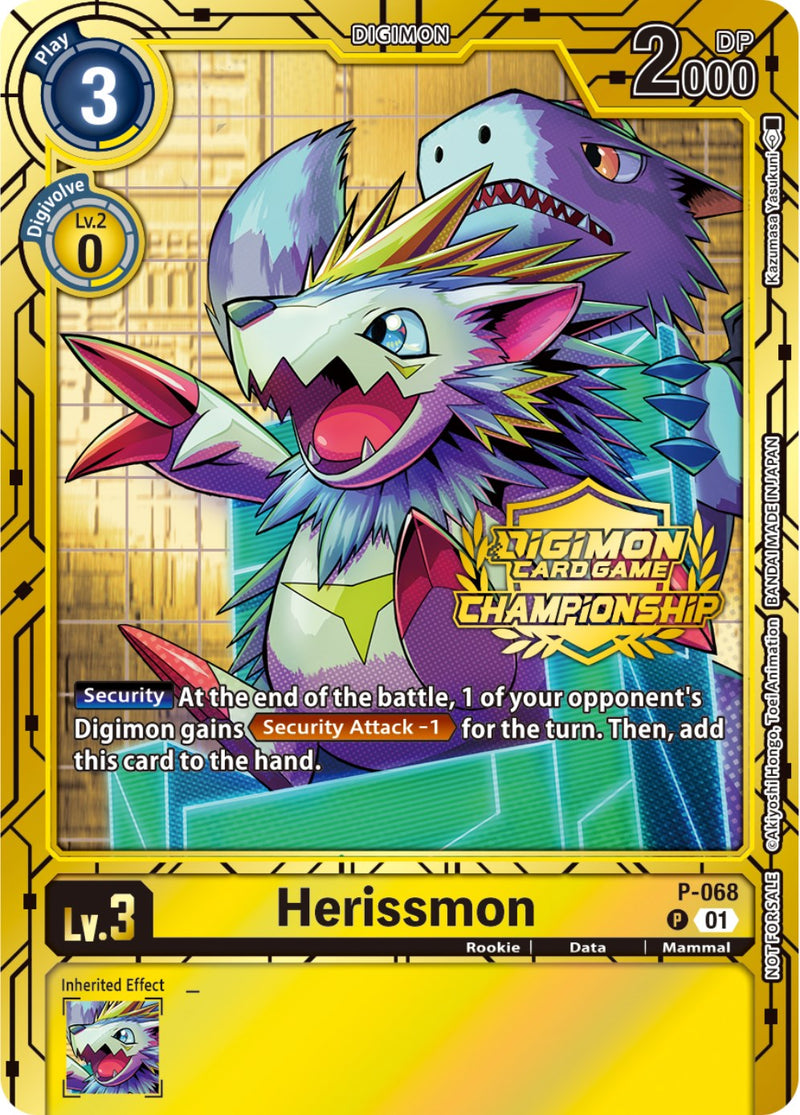Herissmon [P-068] (Set de Cartas Doradas del Campeonato 2023) [Cartas Promocionales]