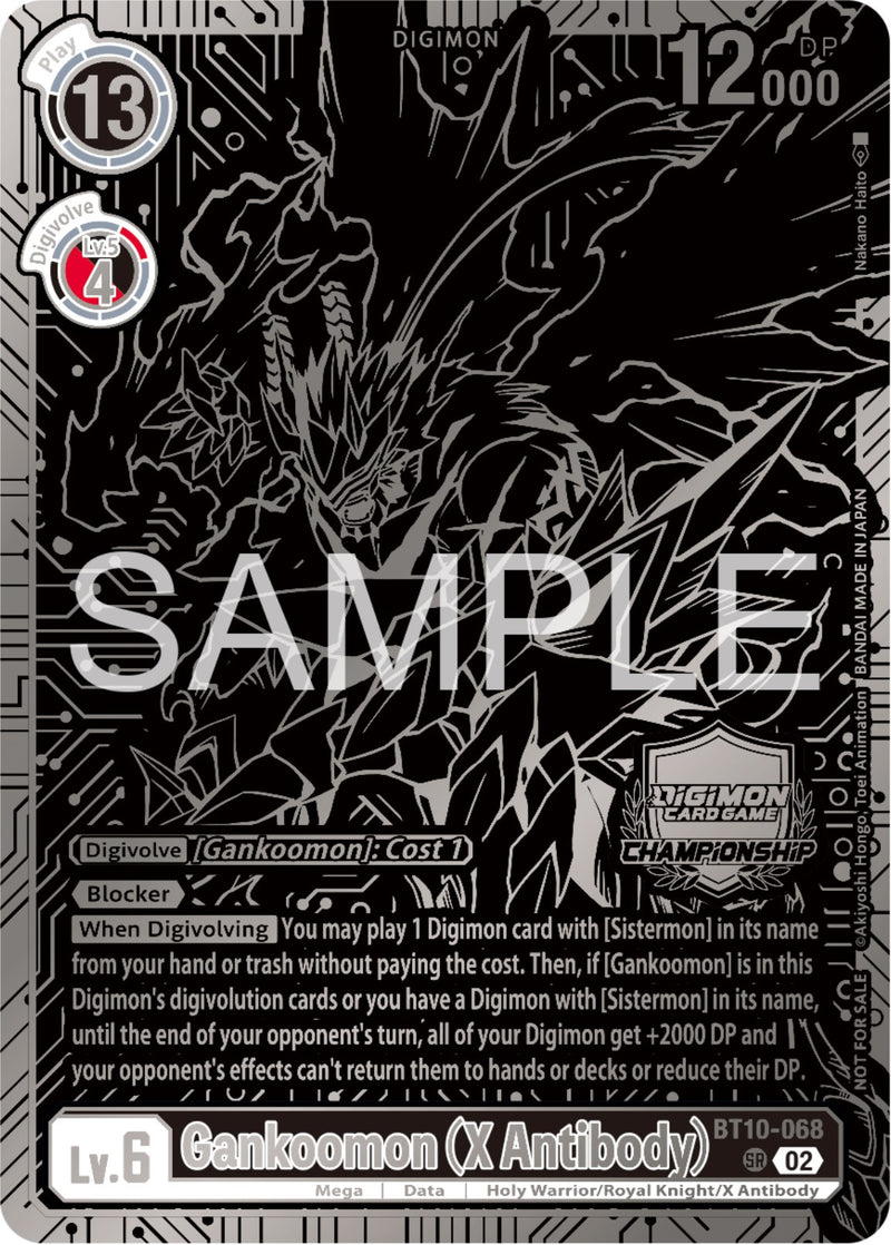 Gankoomon (X Antibody) [BT10-068] (2.º puesto en las finales del Campeonato de 2023) [Promociones de Xros Encounter]