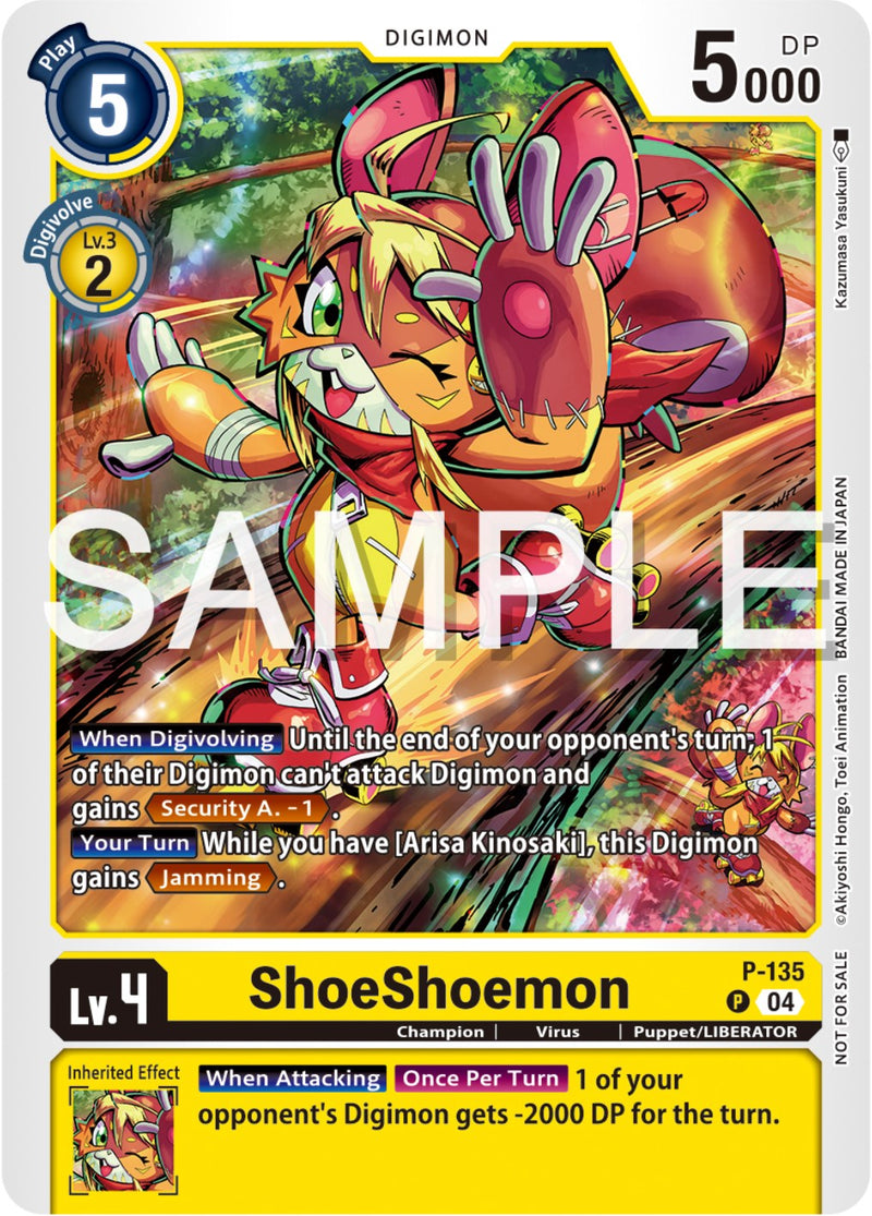 ShoeShoemon [P-135] (Paquete de Promoción Digimon Liberator) [Cartas Promocionales]